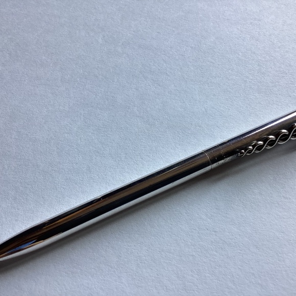 Tiffany & Co Silver Caduceus clip ballpoint pen - Picture 5 of 8